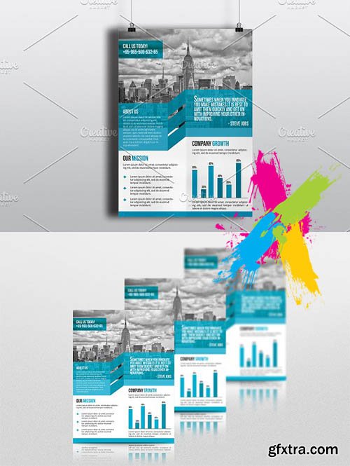 CreativeMarket - Corporate Flyer Template V621 1838519