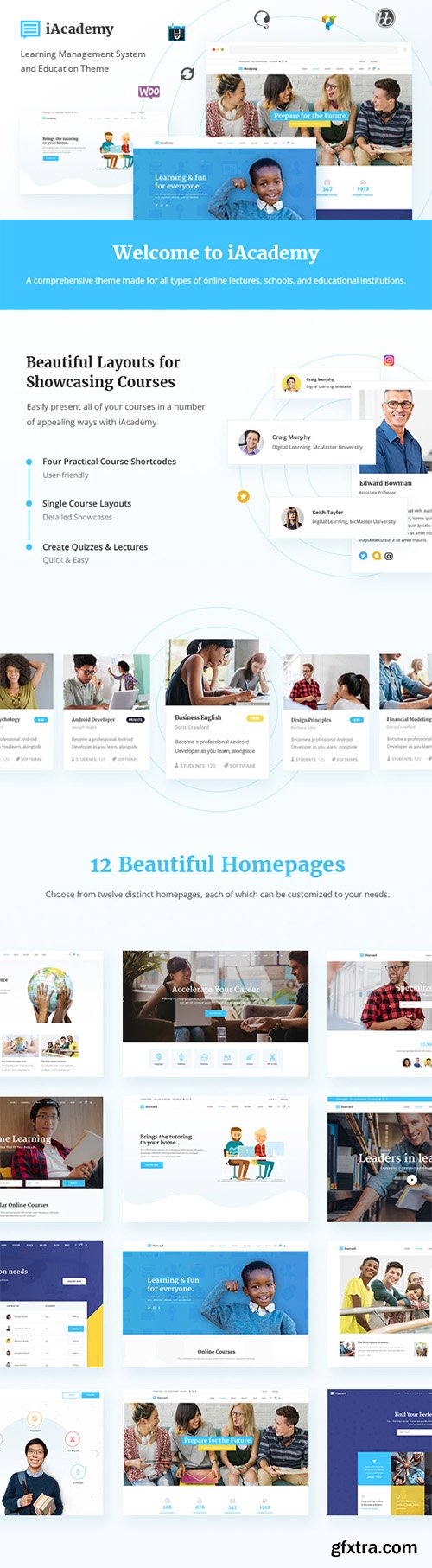 ThemeForest - iAcademy v1.1.0 - A Comprehensive Learning Management System and Education Theme - 20198007