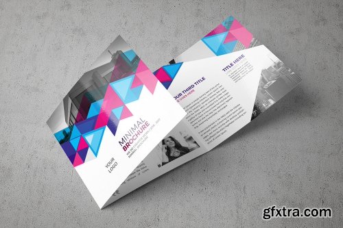 CreativeMarket Abstract Square Brochure 2028594