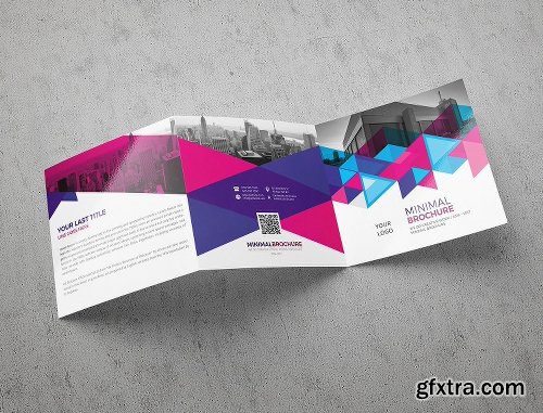 CreativeMarket Abstract Square Brochure 2028594