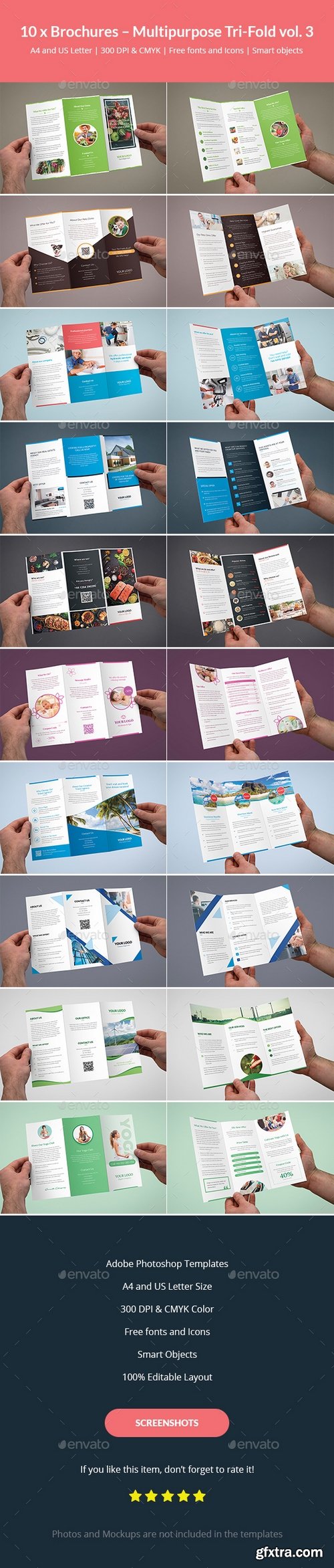 Graphicriver - Brochures – Multipurpose Tri-Fold Bundle vol. 3 20214867