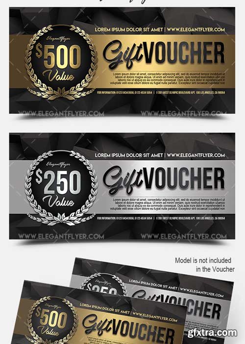 Celebratory V1 Premium Gift Certificate PSD Template