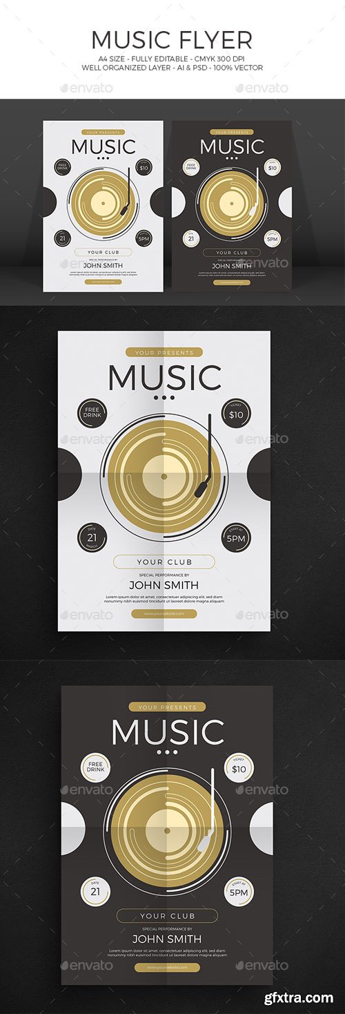 GR - Minimal Music Flyer 19136166