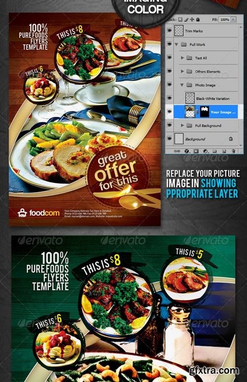 GraphicRiver - Retro Restaurant Food Flyers 2368709