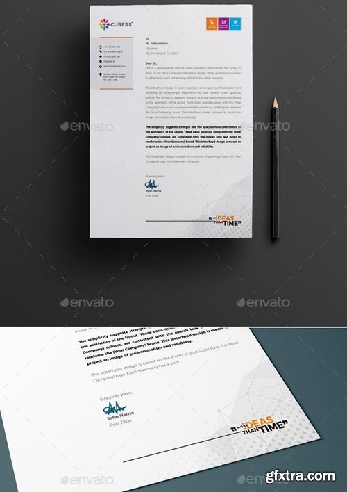 GraphicRiver - Corporate Business Letterhead Template 20985360