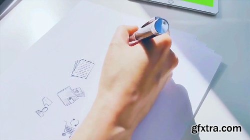 Videohive Hand Is Drawing Logo Mockup Volume 2 | Corporate 17363166