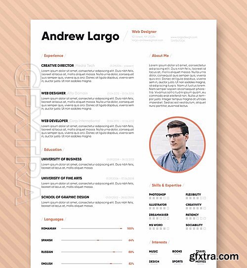 CM - Professional Resume CV Template 2089689