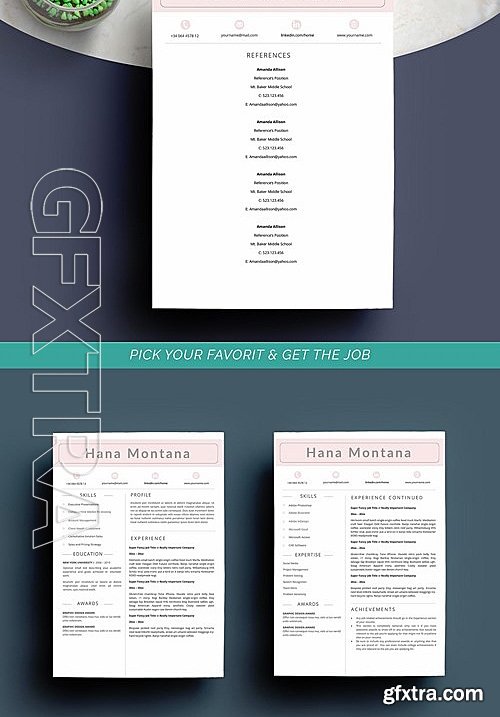 CM - Resume Template CV 2 Pages 2090598