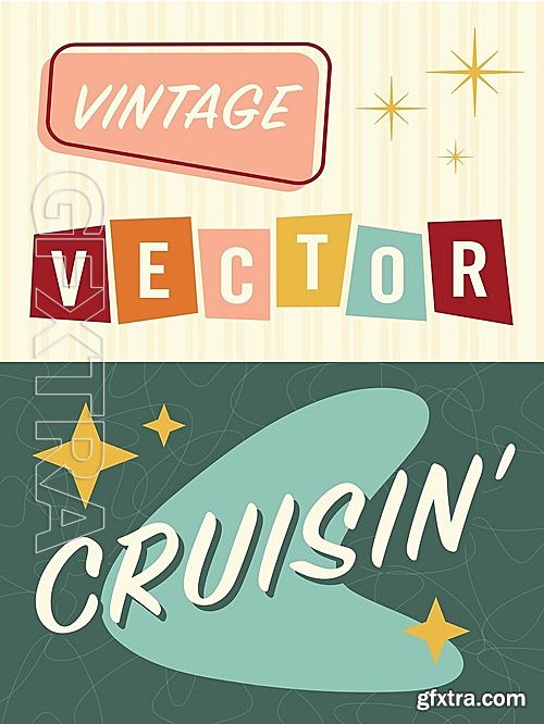 CM - Retro Rockabilly Vintage Vector 2089869