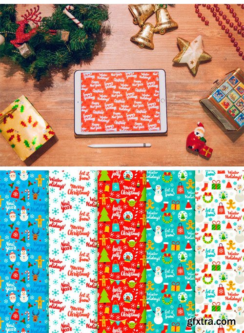 CM - Merry Christmas Seamless Patterns 2039592