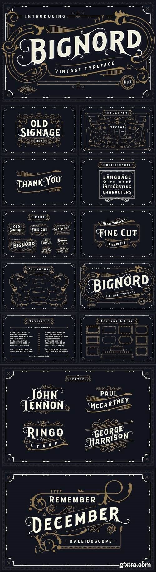 Bignord Vintage Font