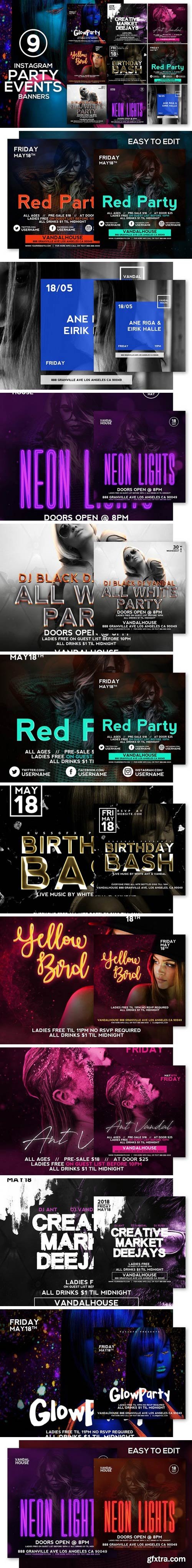 CM - 9 Instagram Party/Events Banners 2040499