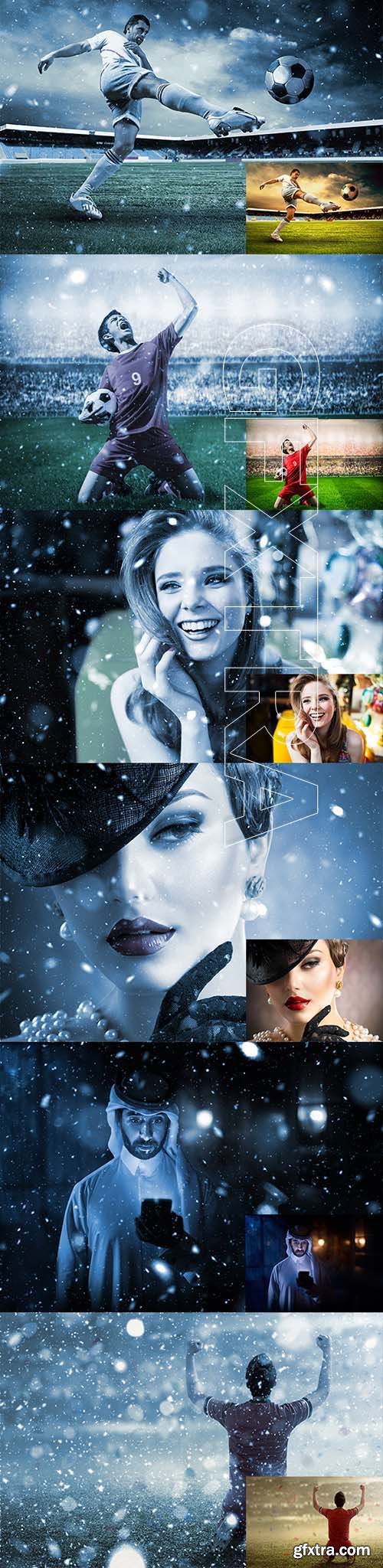 GraphicRiver - Let It Snow 2 Photoshop Action 20998966