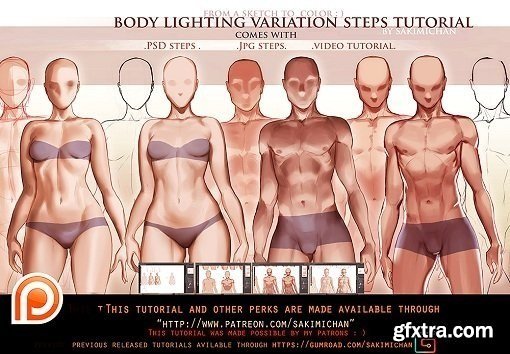 Gumroad - Body Lighting Steps Tutorial Pack