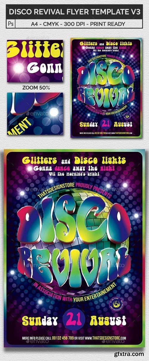 GraphicRiver - Disco Revival Flyer Template V3 18246948