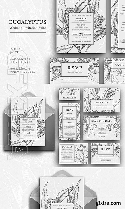 CM - Eucalyptus Wedding Invitation Suite 2072833