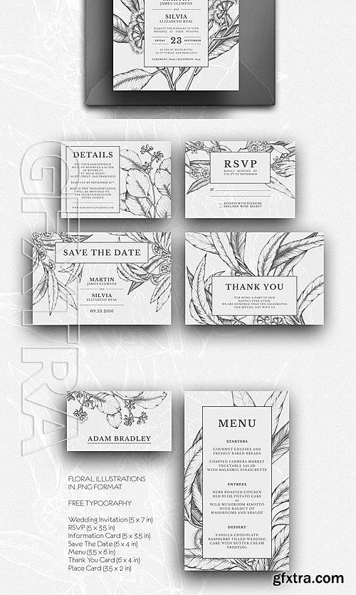 CM - Eucalyptus Wedding Invitation Suite 2072833