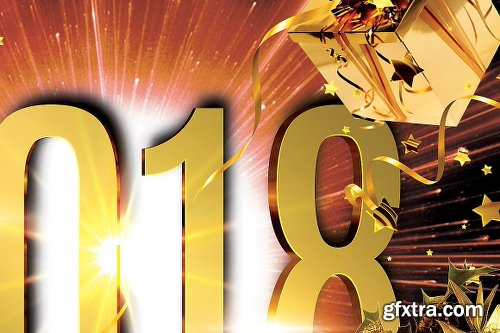 CreativeMarket 2018 New Year 2076990