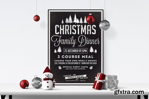 CreativeMarket Christmas Flyer Template 2074849