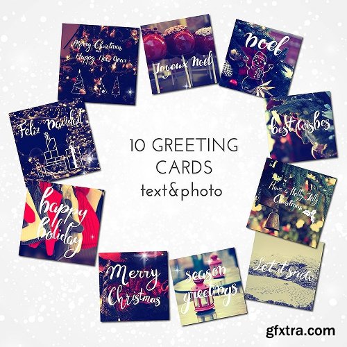 CreativeMarket Christmas Greeting Cards 2008471