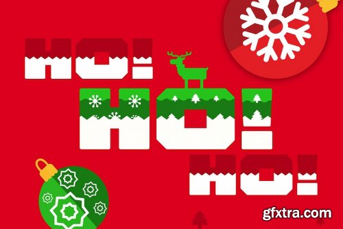 CreativeMarket Ogra Clause Layered Christmas Font 2068705