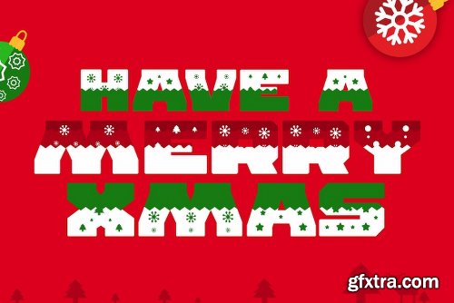 CreativeMarket Ogra Clause Layered Christmas Font 2068705