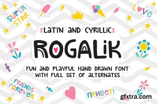 CreativeMarket Rogalik Hand Lettered Font 2067585