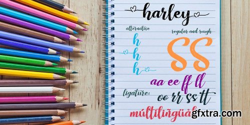 Harley Script Font Family - 2 Fonts