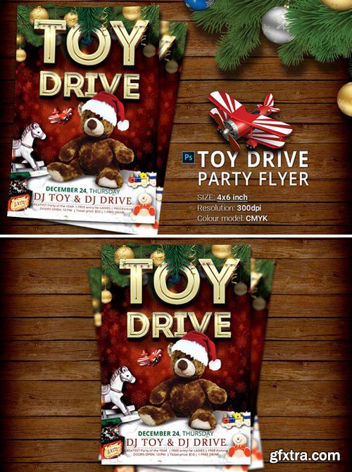 CM - Toy Drive Party Flyer 2058055