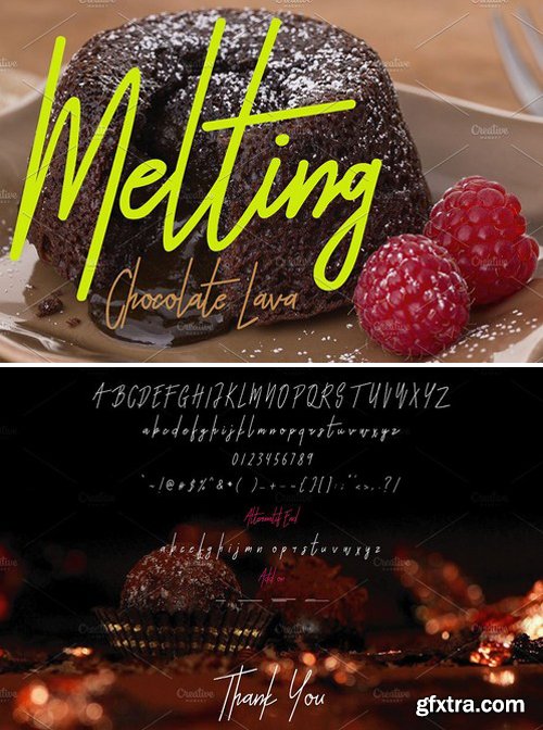 CM - Melting Signature Font 2058782