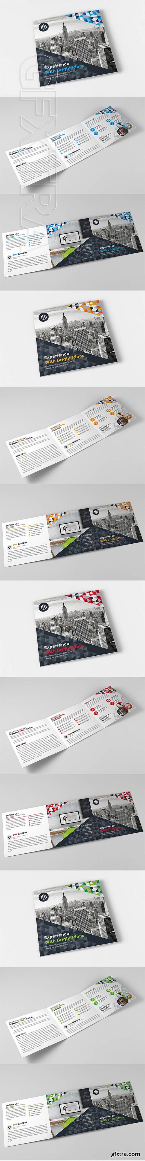 CreativeMarket - Square Tri-Fold Brochure 2095164