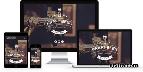 JoomlaXTC - Kraft v1.7.3 -  Responsive Craft Beer Template for Joomla