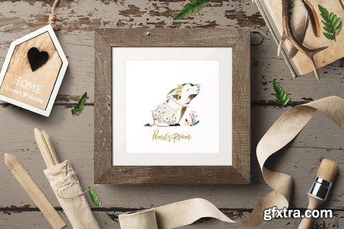 CreativeMarket Pearl's Snowy Pearadise Holiday Kit 1945938