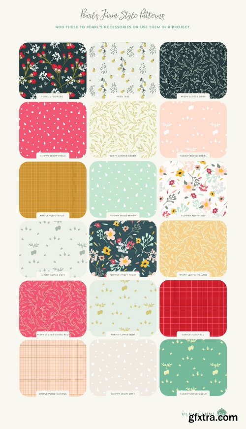 CreativeMarket Pearl's Snowy Pearadise Holiday Kit 1945938