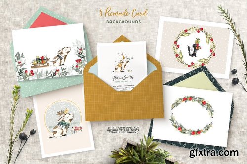 CreativeMarket Pearl's Snowy Pearadise Holiday Kit 1945938