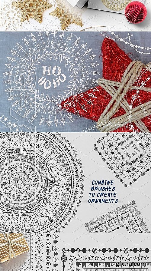 CM - 60 Christmas Pattern Brushes 2081904