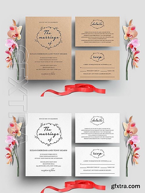 CM - Minimal Wedding Invitation Set 2106731