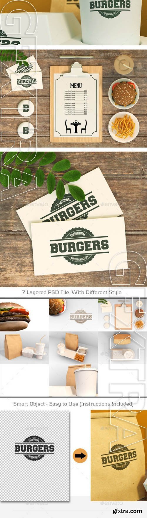 Graphicriver Burger Branding Mock-Ups 8982973