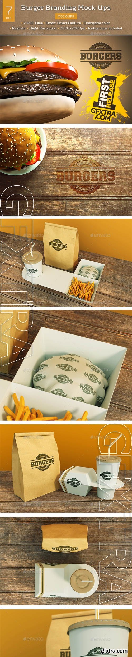 Graphicriver Burger Branding Mock-Ups 8982973