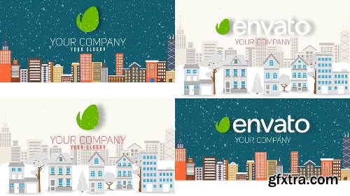 Videohive Christmas and New Year Text with Logo Reveal 20983385