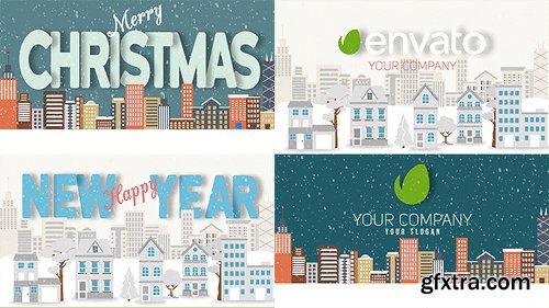 Videohive Christmas and New Year Text with Logo Reveal 20983385