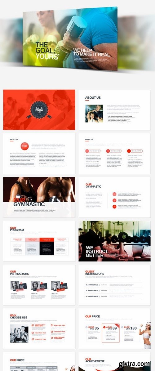 GraphicRiver - WealthFit  Fitness - Gym Powerpoint 10135405