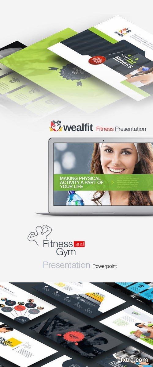 GraphicRiver - WealthFit  Fitness - Gym Powerpoint 10135405