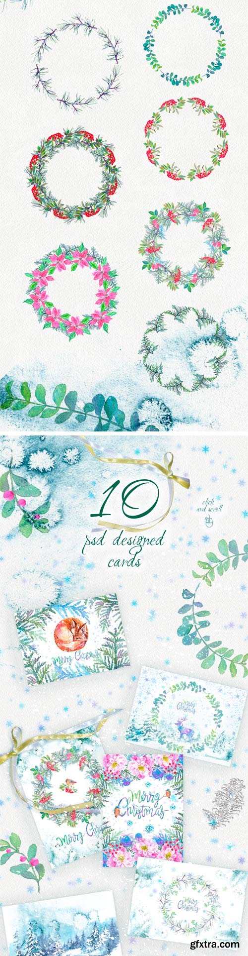 CM - Merry Christmas Graphic Set. +10 PSD 2039129