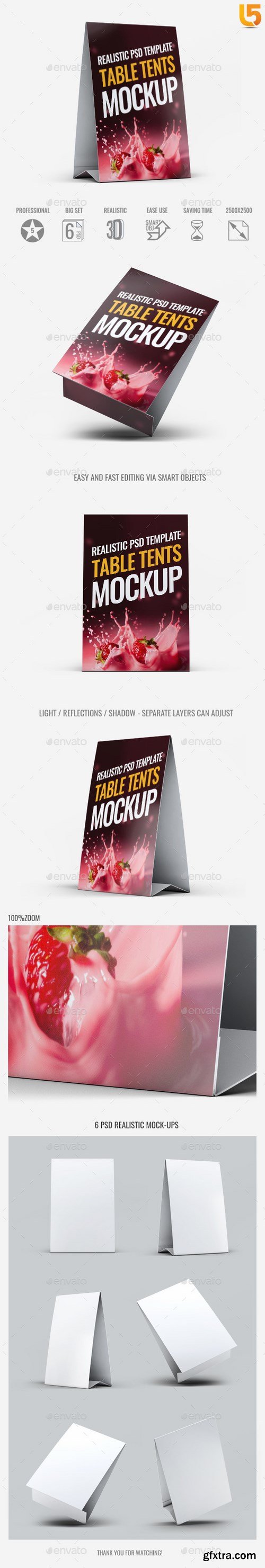 GraphicRiver - Table Tents Mock-Up V1 21074306