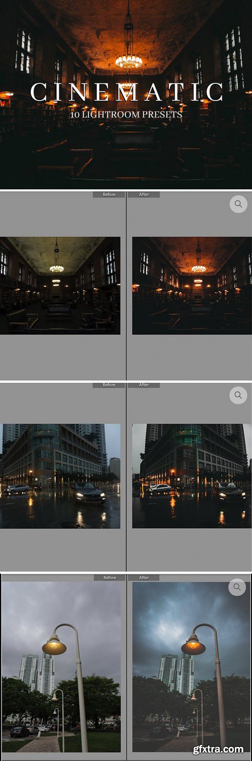 CM - 10 Cinematic Style Lightroom Presets 2058390