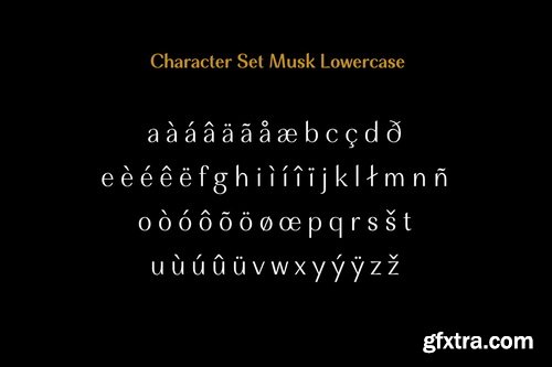 Musk Font Family