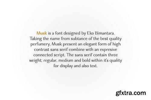 Musk Font Family