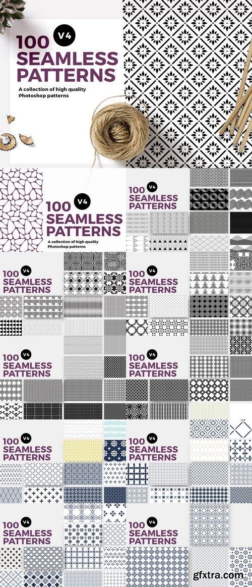 CM - 100 Seamless Photoshop Patterns - V4 1432359