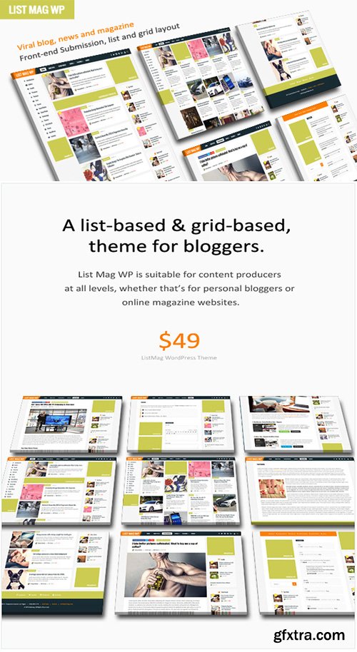 ThemeForest - List Mag WP v1.4 - A Responsive WordPress Blog Theme - 18960810